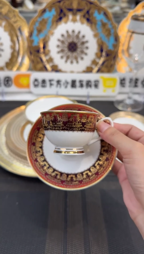 瓷片90毫升杯碟 福利款 2套