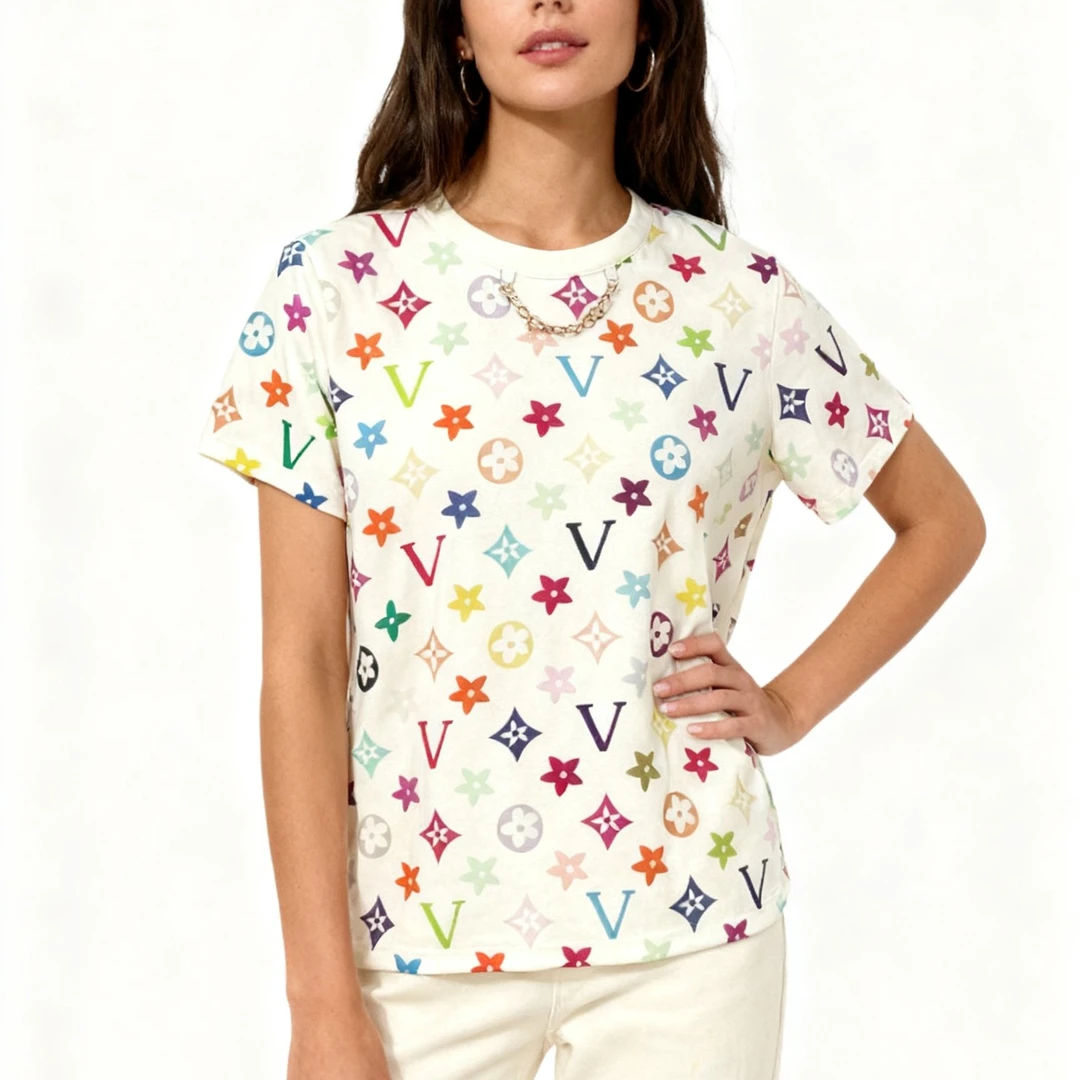 JNJA新款宽松型休闲白色短袖常规款T恤夏款时尚透气宽松-9049 A24