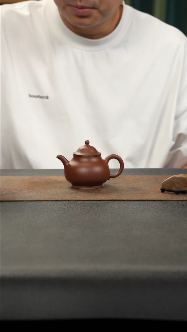 茶壶紫砂潘壶 紫泥