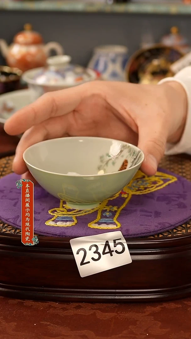 瓷片景德镇手工手绘2345