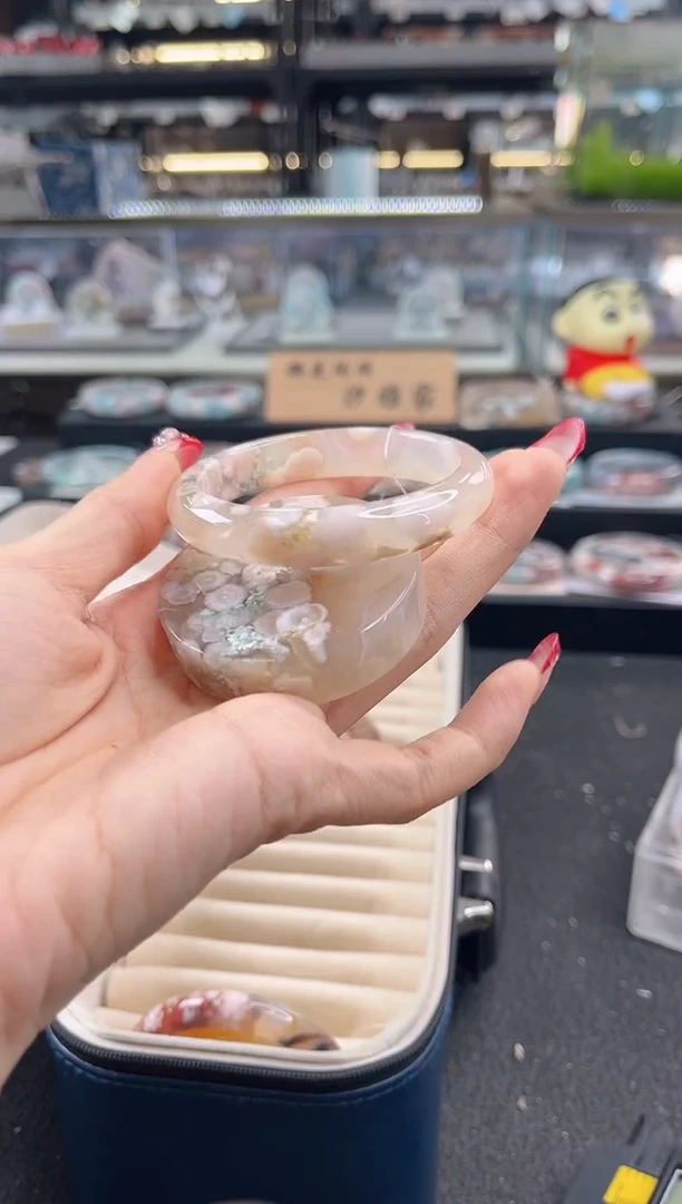 未镶嵌手镯石英质玉53圈口 （赠品镯心）355841