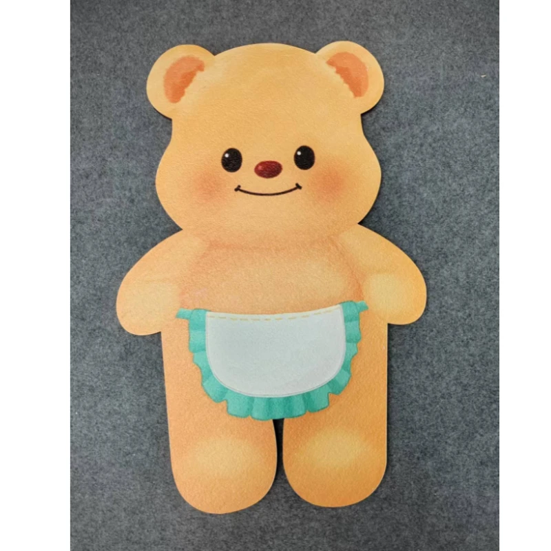 181号 砂岩立体装饰画宝宝儿童房卡通小熊装饰画高级感艺术画4364