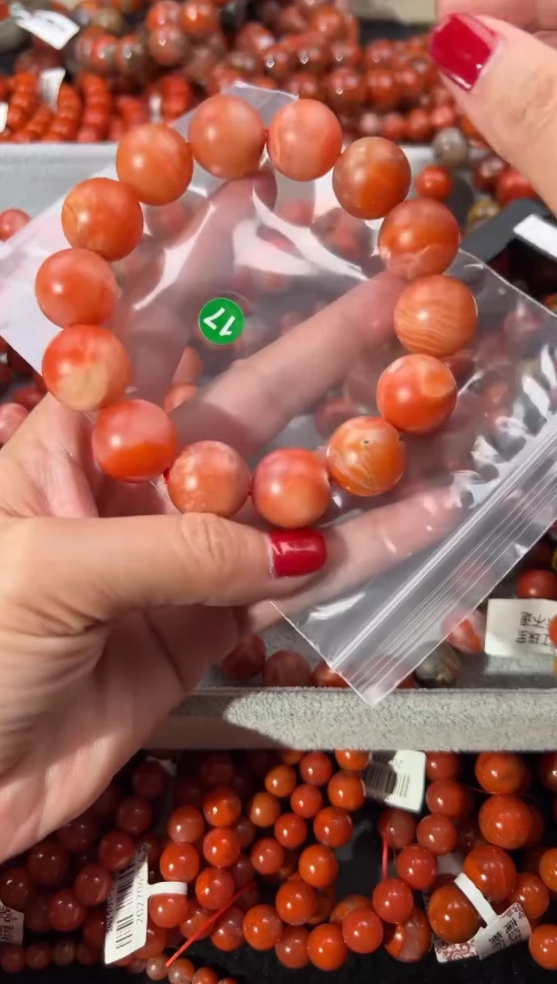 未镶嵌手串南红玛瑙17+