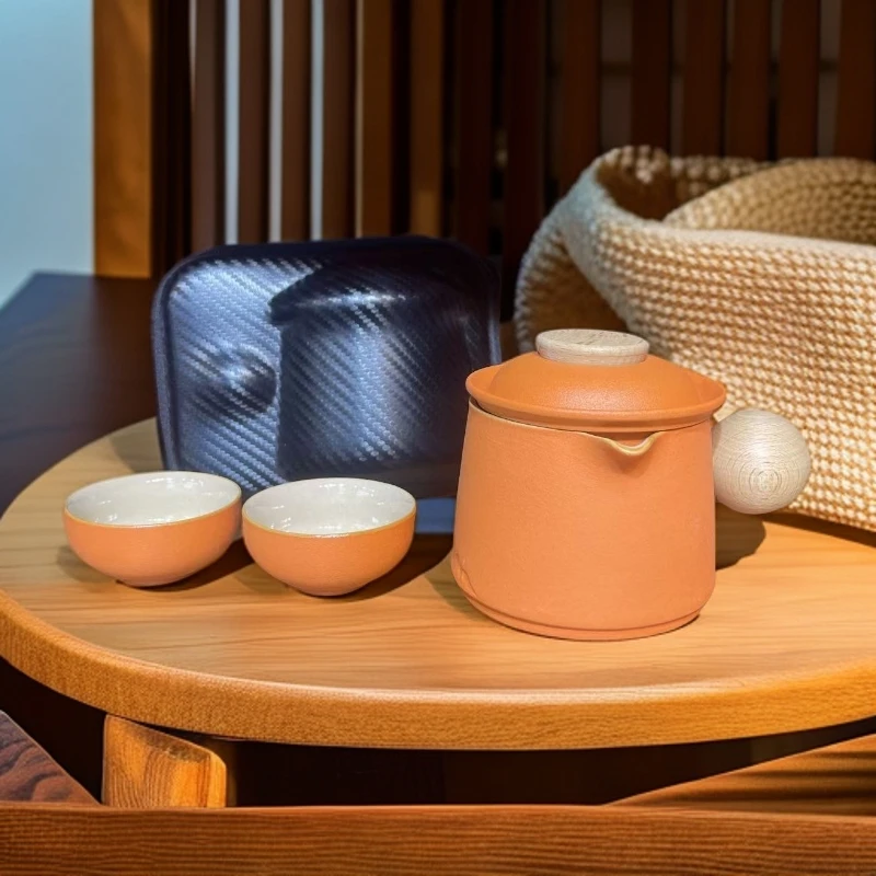 00橙色旅行套双人泡茶