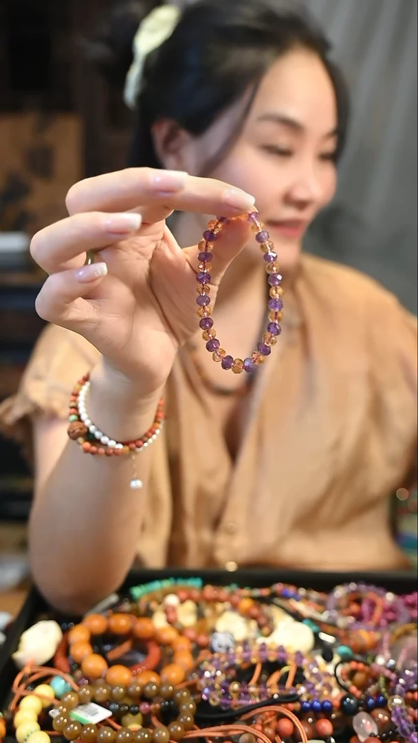 未镶嵌手链水晶遇**花定向 遇见繁花