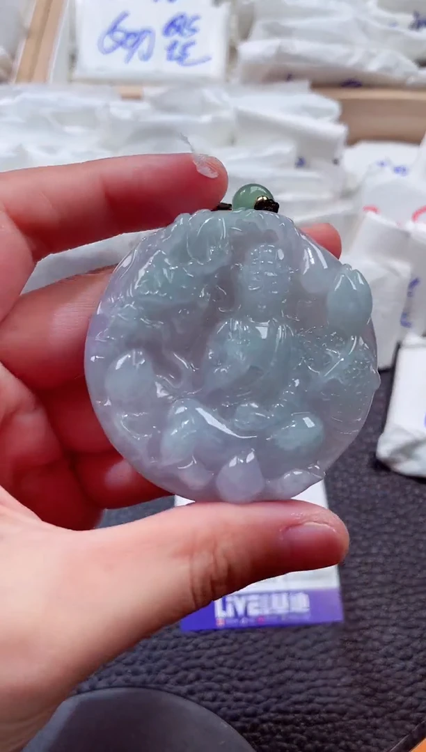 颈饰未镶嵌翡翠00001635御龙观音