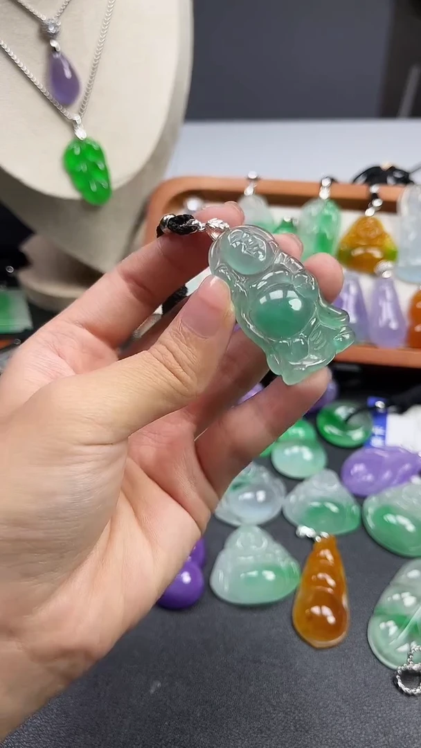 颈饰未镶嵌翡翠  所见即所得 一图一物