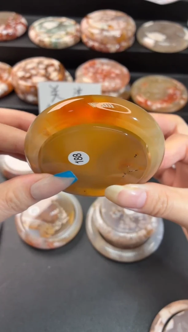 手镯玛瑙/玉髓未镶嵌石英质玉55圈54/55带(赠送镯心)