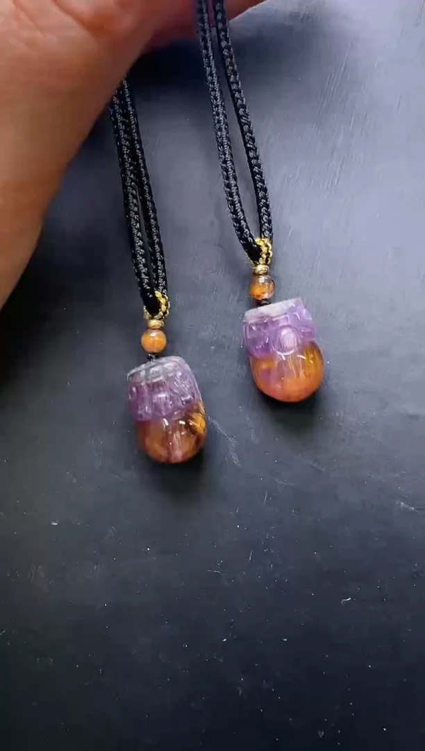 吊坠未镶嵌水晶紫钛貔貅吊坠 多样性发一Z24193