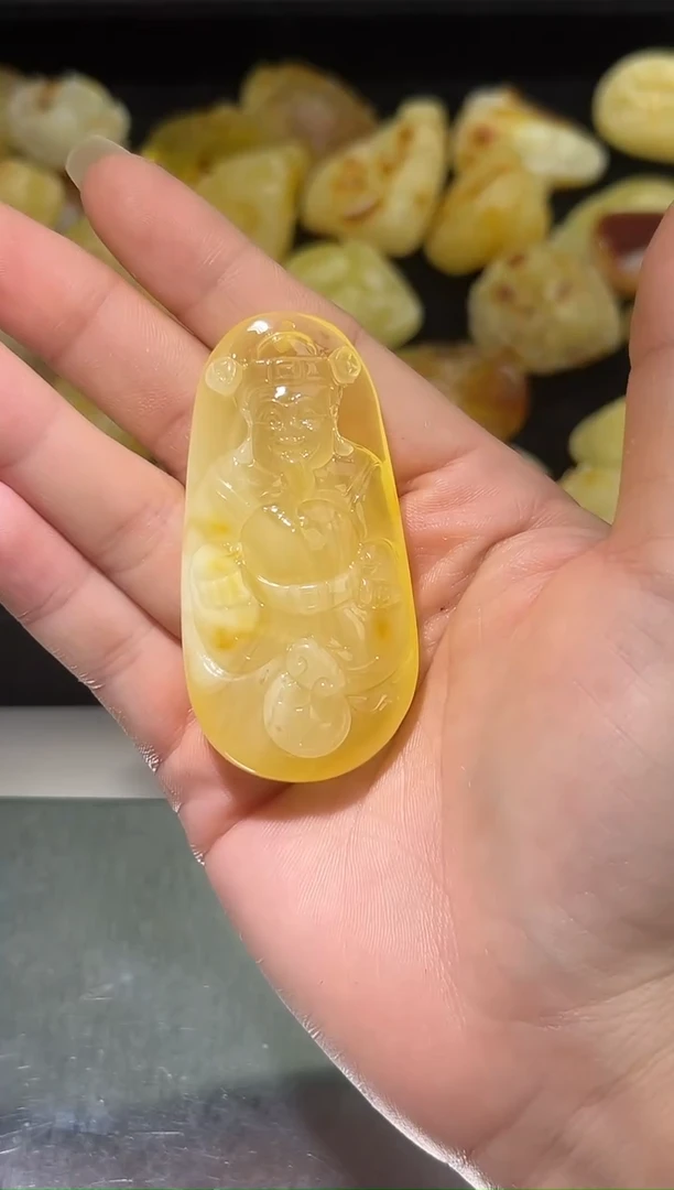 裸石琥珀未镶嵌琥珀蜜蜡吊坠