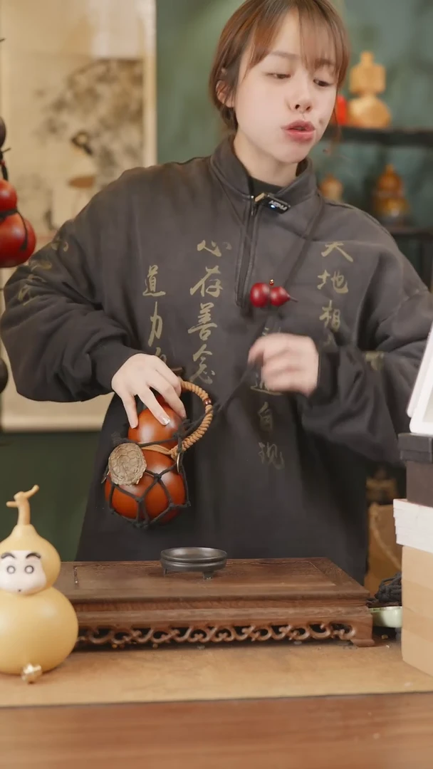 【闪购商品】316号精品天然大漆工艺防渗内胆酒葫芦~