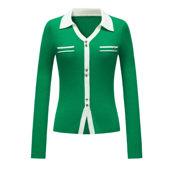 【粉丝专属】圆领针织衫女秋季纯色简约时尚套头衫Y733307346