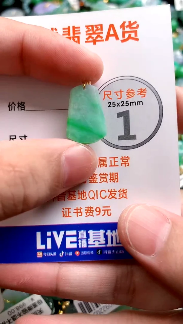 颈饰18K金镶嵌翡翠0600504767