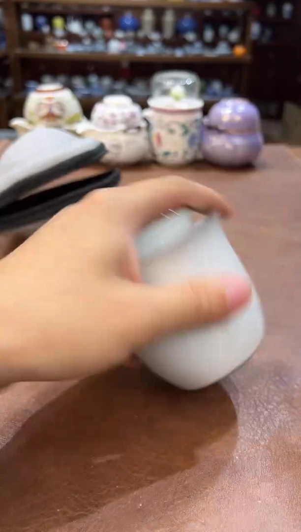 真的很便宜超好看会开片的旅行茶具
