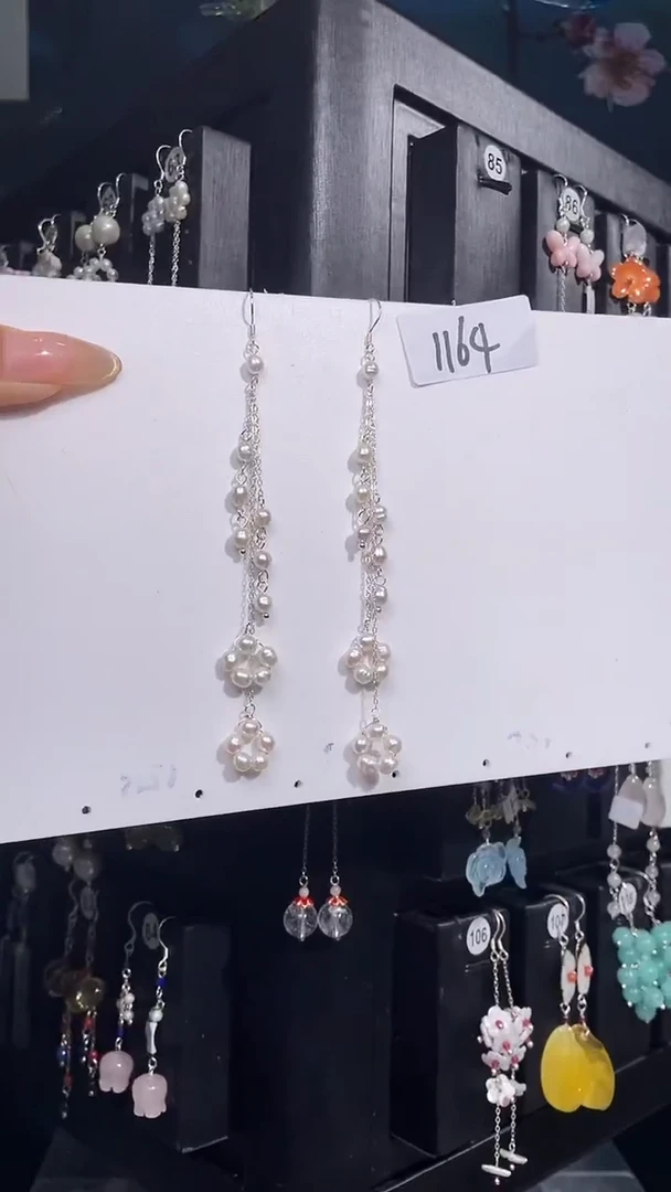 银S925镶嵌耳饰紫晶喜欢拍