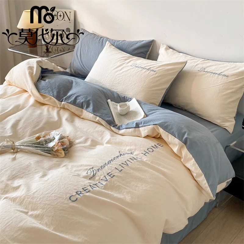 莫代尔冬季床上四件套纯棉全棉2025新款床单被套床笠床品三件套