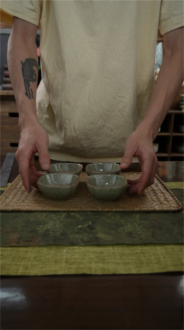 【闪购商品】四方茶碗C-4个