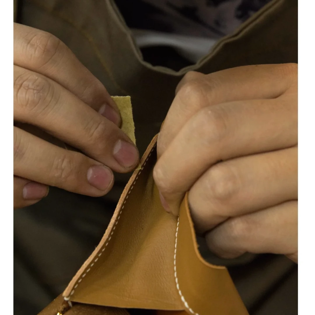 【Elan】高定手缝全手工轻奢高档休闲款法式手提女包