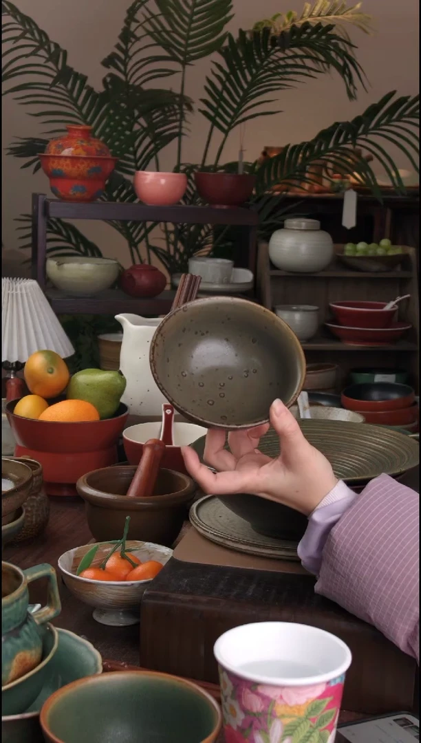 碗景德镇手工高温餐具春盛圆口