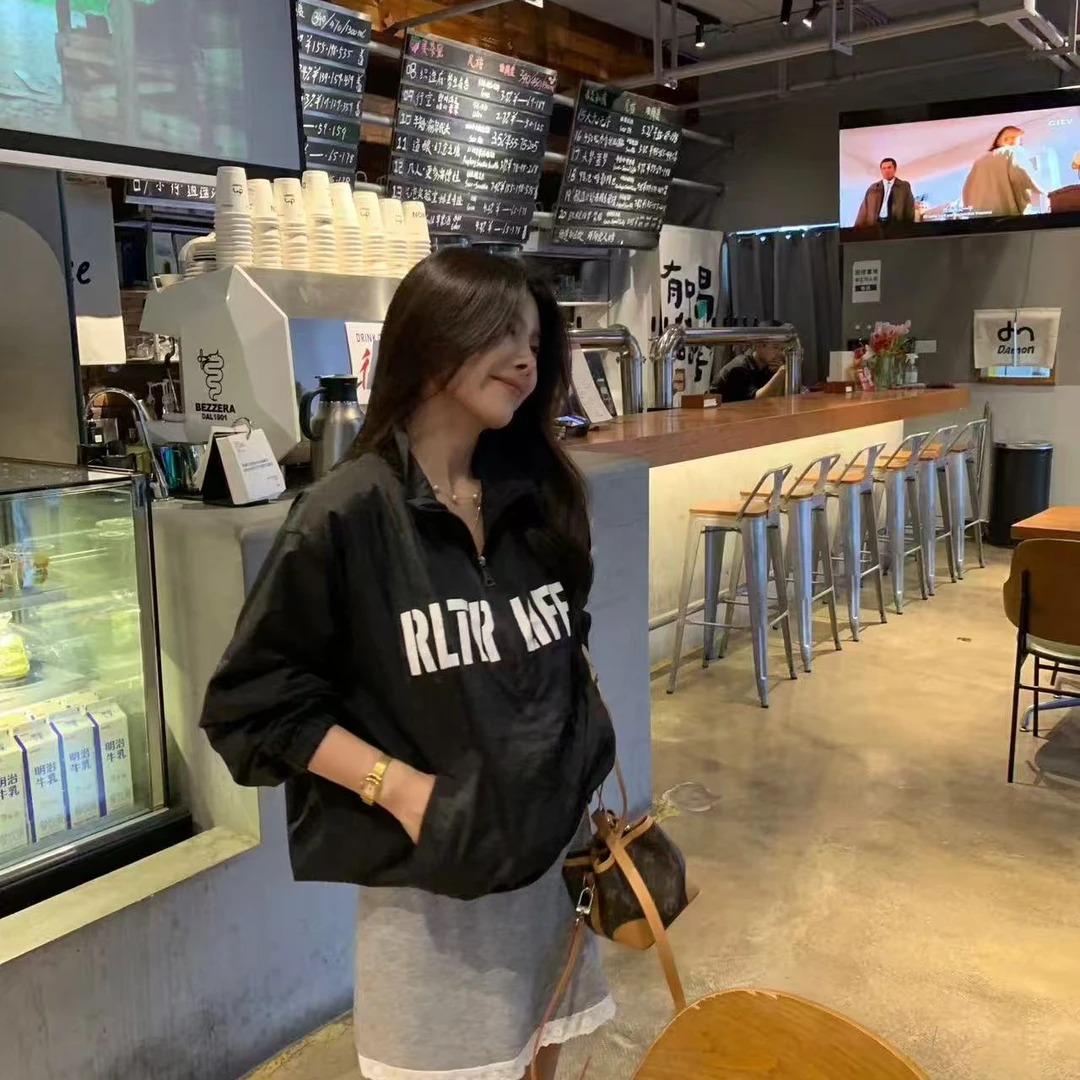 6637夏日刚需！韩档口实拍字母慵懒防晒外套