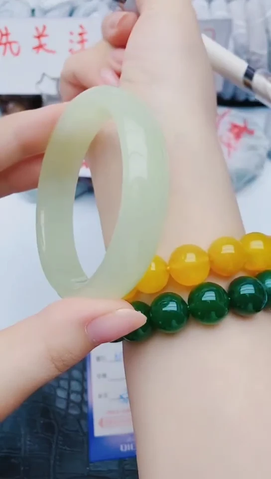未镶嵌手镯石英质玉y123+61-62
