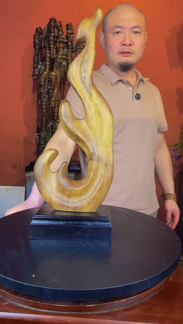 金丝楠用****3金丝楠木自然随性摆件