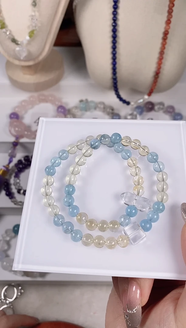 水晶手串未镶嵌天然水晶手串