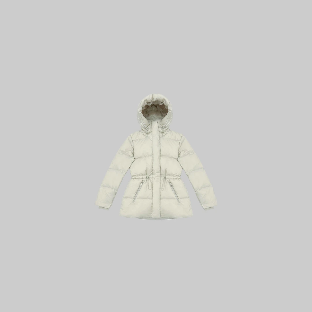 BunnyXu 兔子徐 | 连帽收腰羽绒服外套 女 T241124B