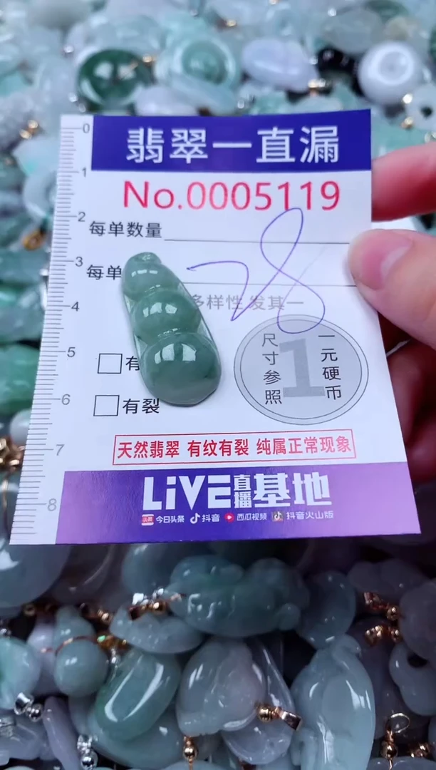 吊坠(不含链)未镶嵌翡翠5119