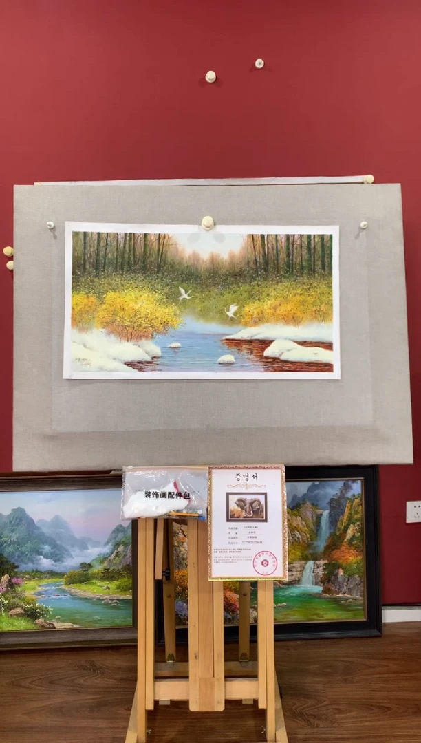 油画【39号】朝鲜原创手绘油画【功勋Ⅰ级画家丨孤品佳作】【顺丰包邮】
