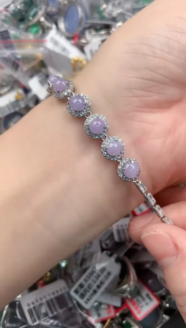 银S925镶嵌戒指翡翠2222----2