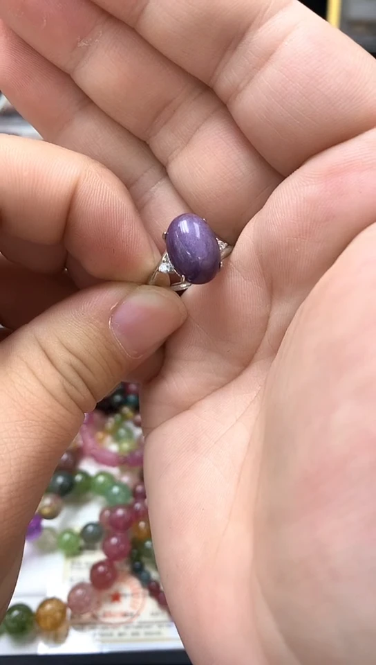 紫晶戒指未镶嵌手链3