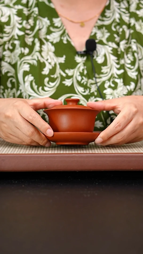 茶壶紫砂微瑕黄龙山朱泥盖碗110