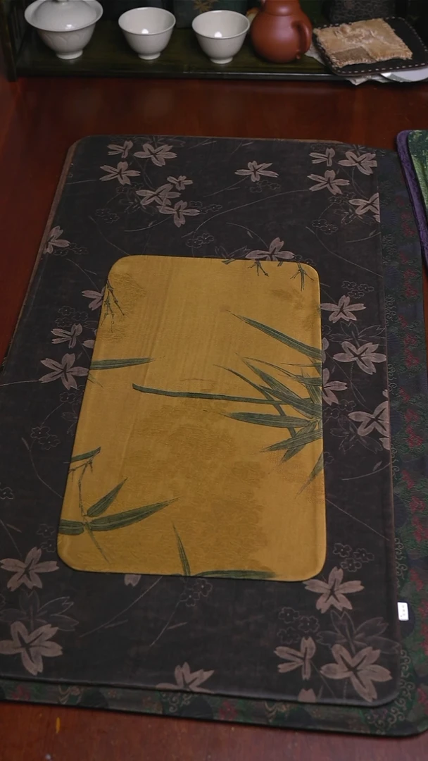 3620双面香云纱茶席