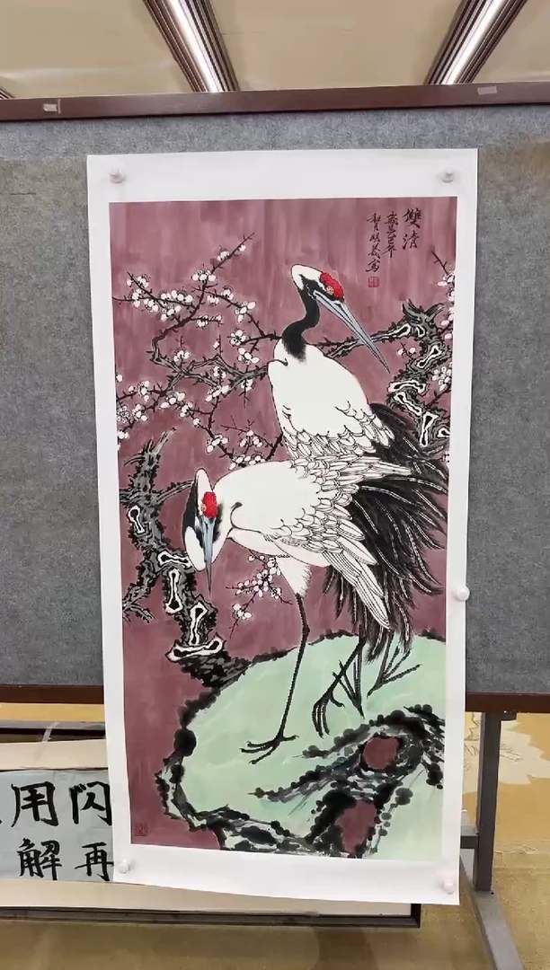 绘画？**？M邵明义老师-四尺竖幅-花鸟国画