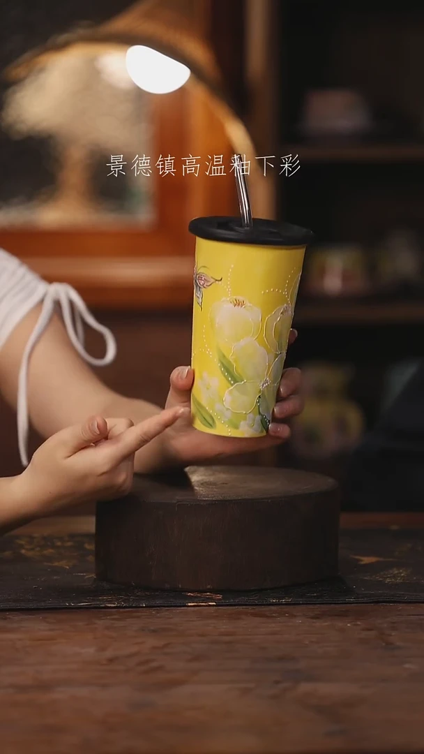 陶瓷景德镇高温釉下手绘陶瓷456