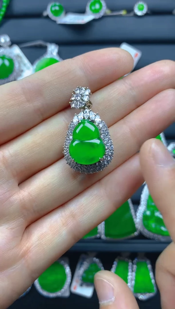 翡翠银S925镶嵌颈饰1111111