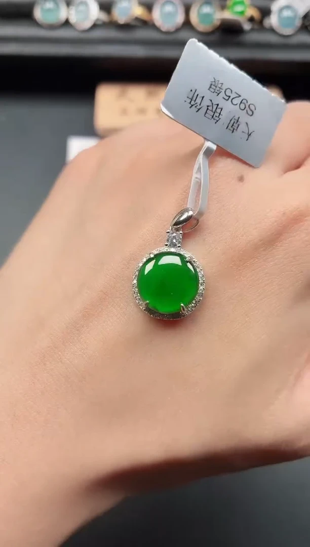 银S925镶嵌戒指翡翠1111