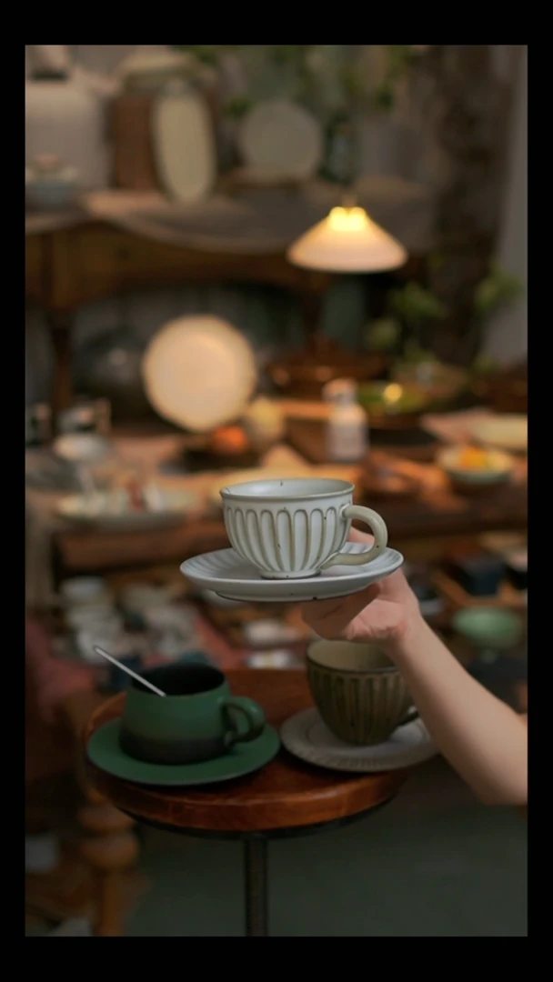 陶土听溪陶瓷工作室  咖啡杯1 套