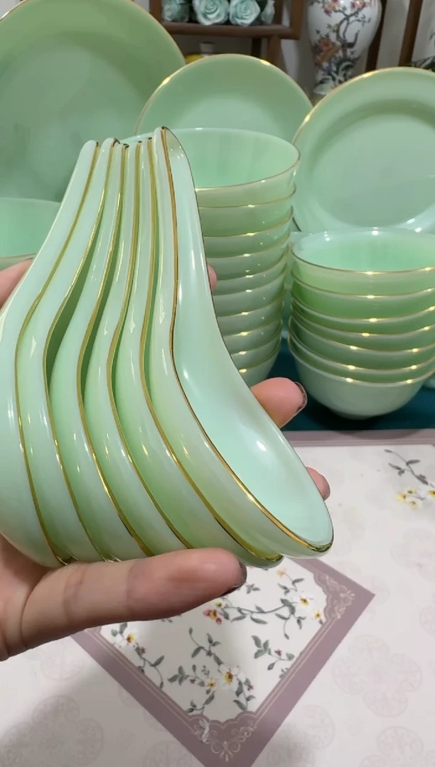 小汤勺玉瓷6个  【贝美】