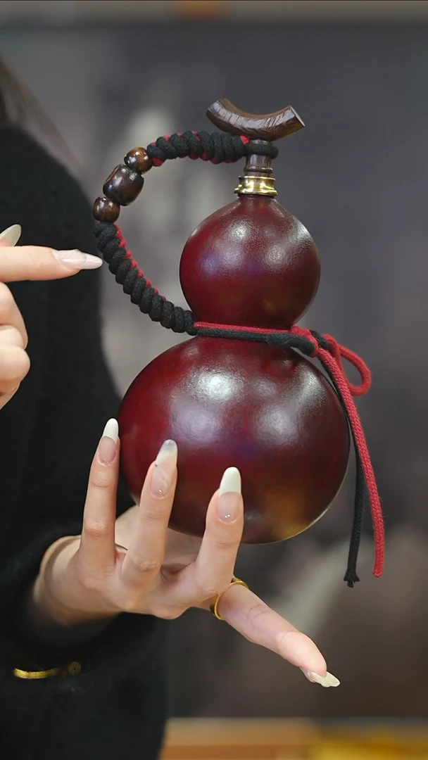 【闪购商品】XM162大漆酒葫芦不包手串及旋转底座