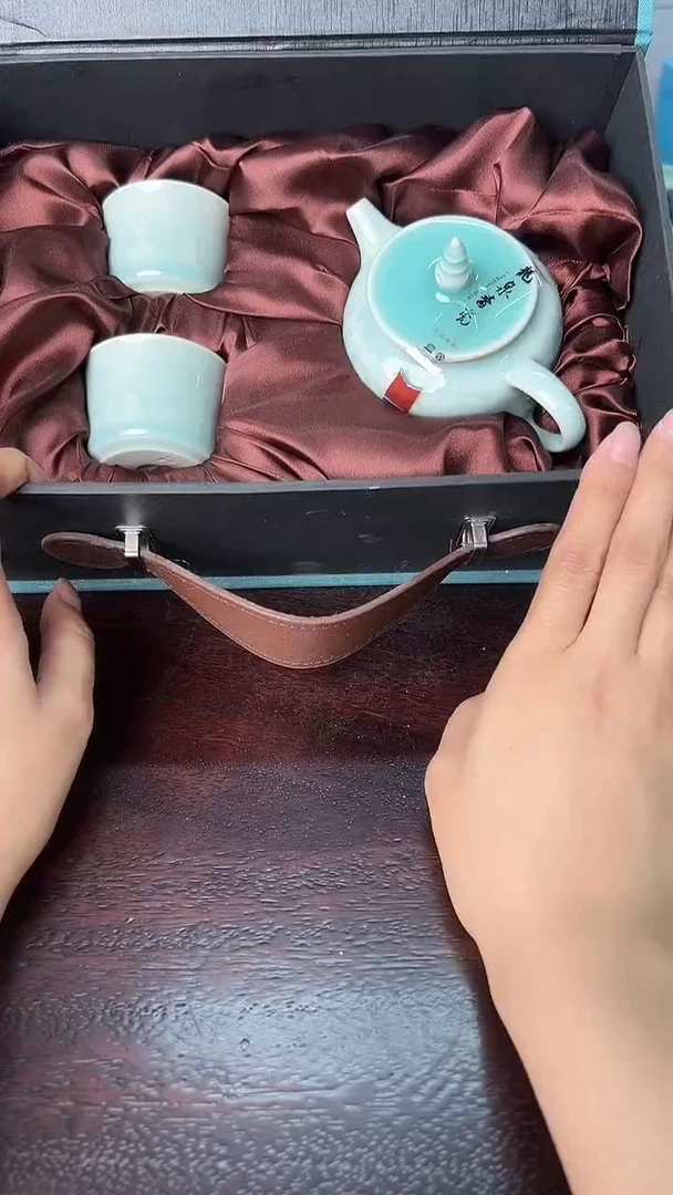 龙泉云间青瓷小米茶器