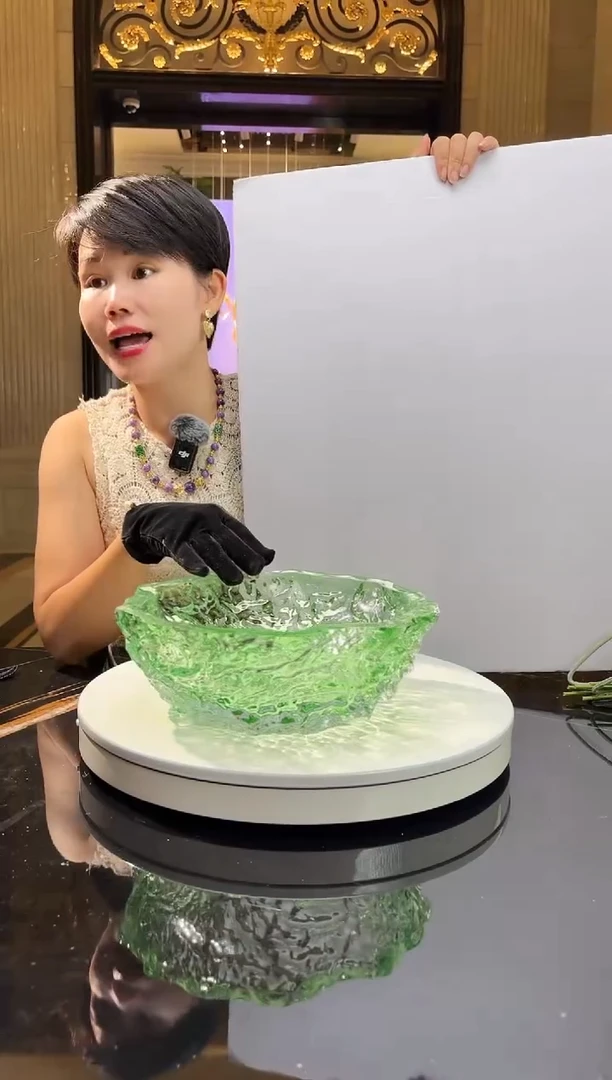 摆件AJ1011073琉璃艺术果盘