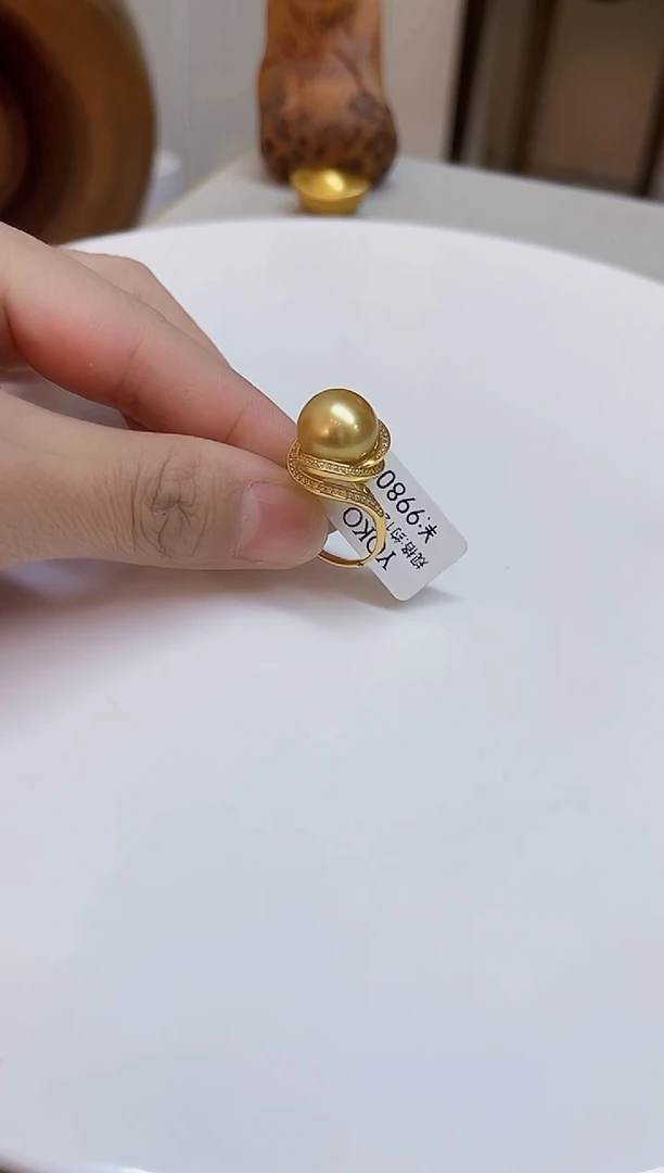 银S925镶嵌颈饰海水珍珠12-13mm