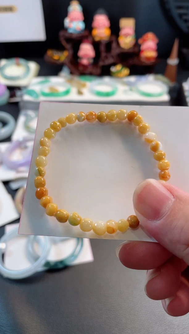 翡翠手镯未镶嵌23有纹裂