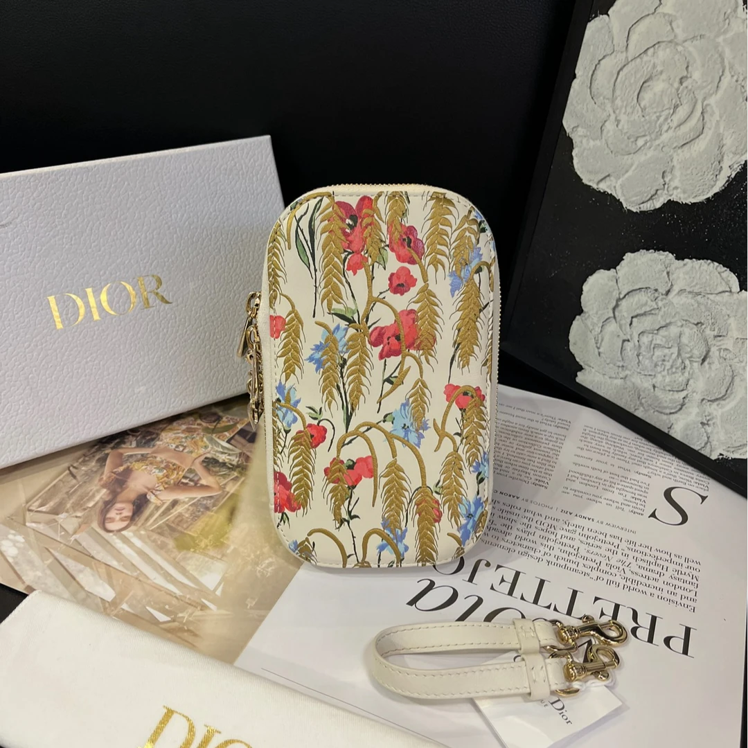 95新 DIOR/迪奥 扶桑花限定手机包B3192