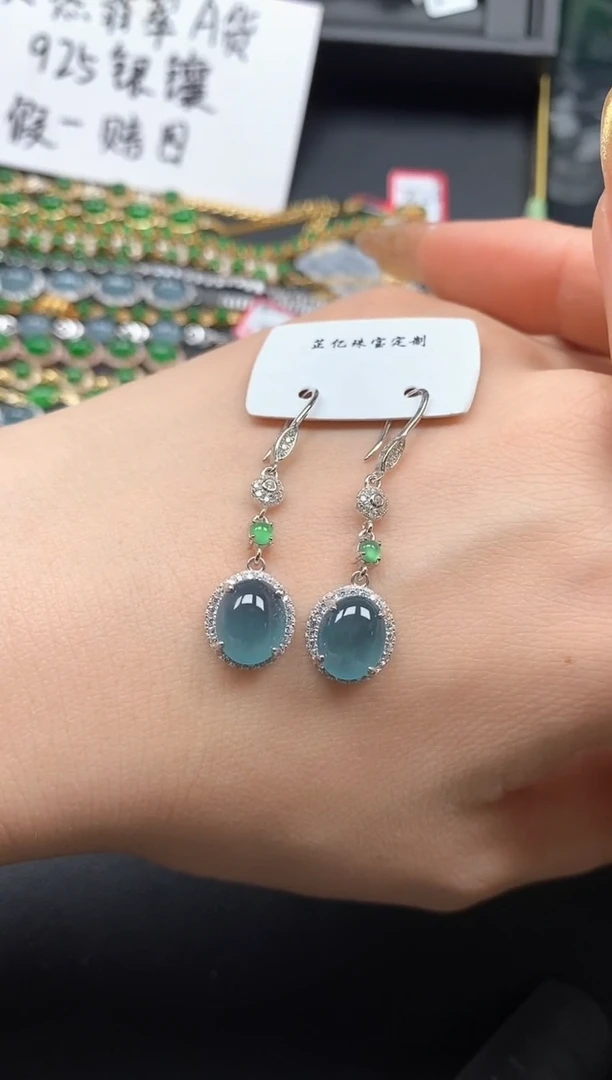 银S925镶嵌戒指翡翠11111