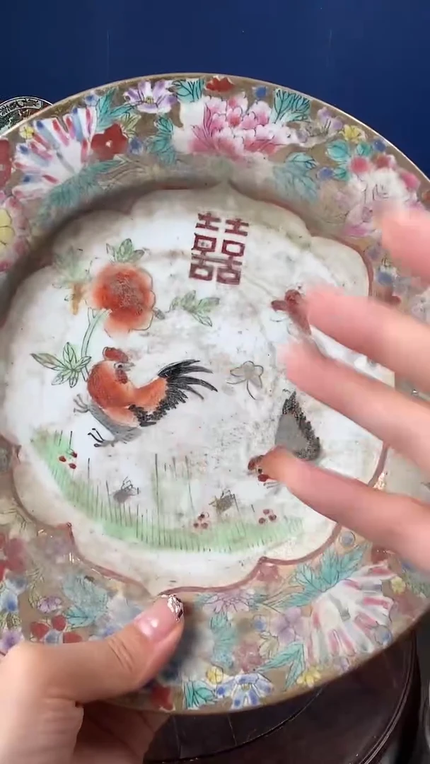 瓷片微瑕景德镇窑厂瓷摆件单件