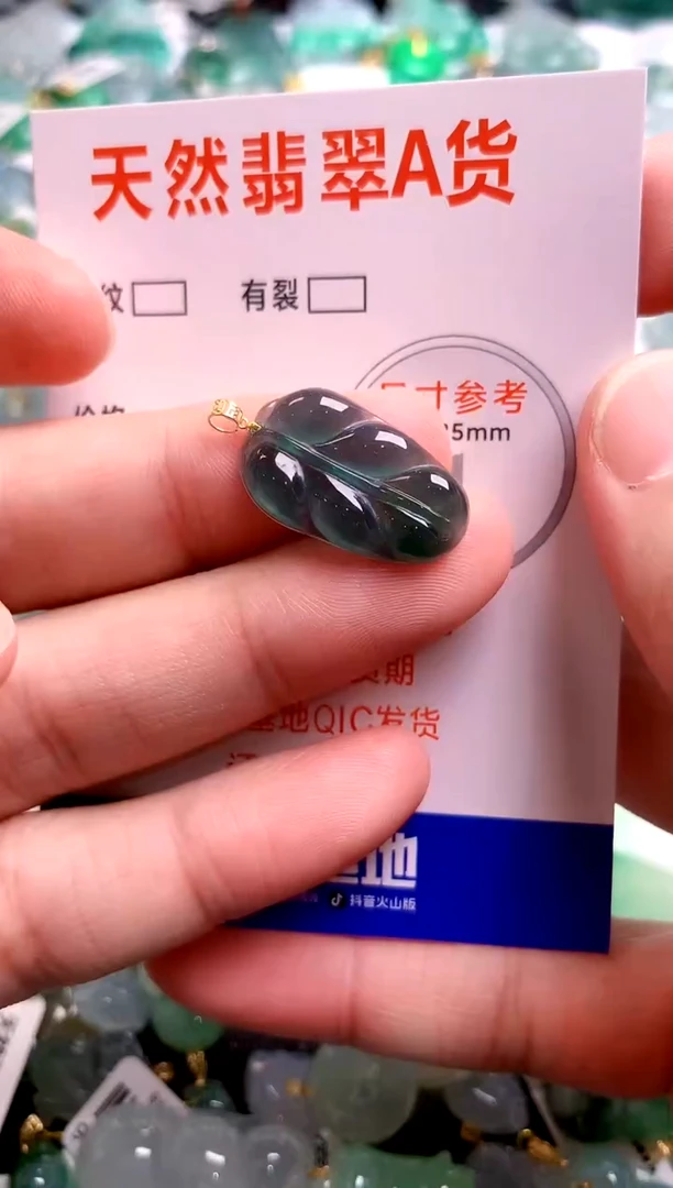 翡翠18K金镶嵌颈饰13006173