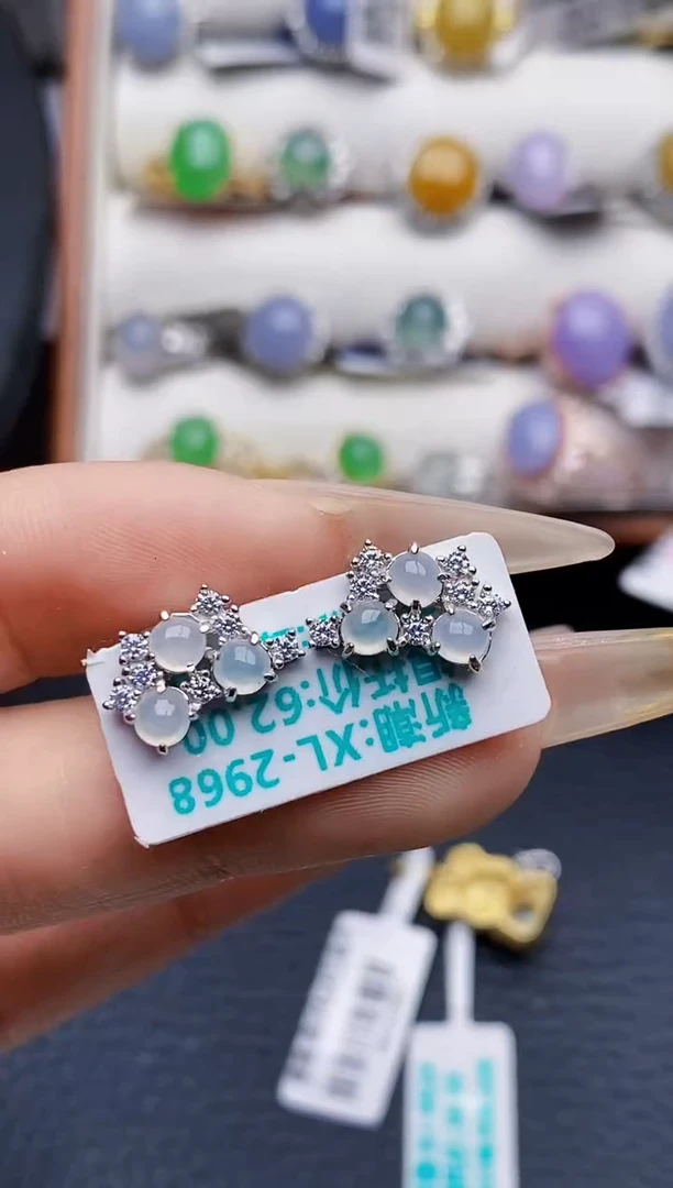 银S925镶嵌戒指翡翠4627